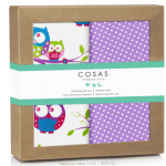 Set of pillowcases OWLS / DOTS FIO - image-0
